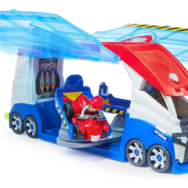Paw Patrol: Camion trasporto squadra d'intervento con suono, figura di Ryder e veicolo - Spin Master immagine 3
