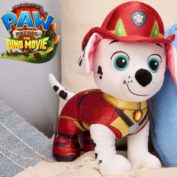 Paw Patrol: Cinema dei dinosauri Marshall peluche interattivo 25cm - Spin Master immagine 3
