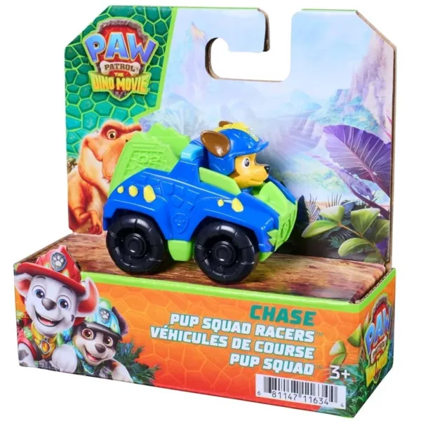 Paw Patrol: Dino Movie Chase mini auto da corsa 6,4 cm - Spin Master
