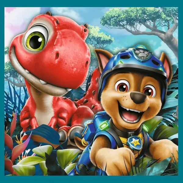 Paw Patrol Isola dei Dinosauri - puzzle 3 in 1 da 20, 36, 50 pezzi - Trefl immagine 3