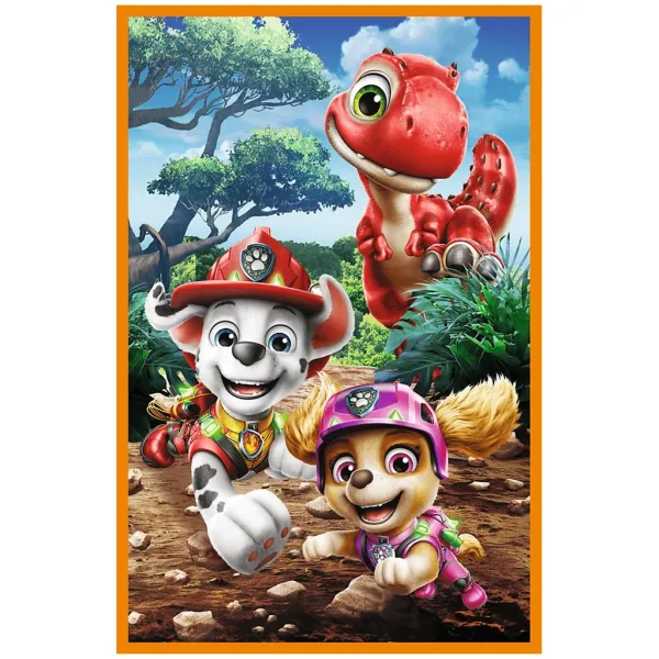 Paw Patrol Isola dei Dinosauri - puzzle da 3 x 80 pezzi - Trefl immagine 4