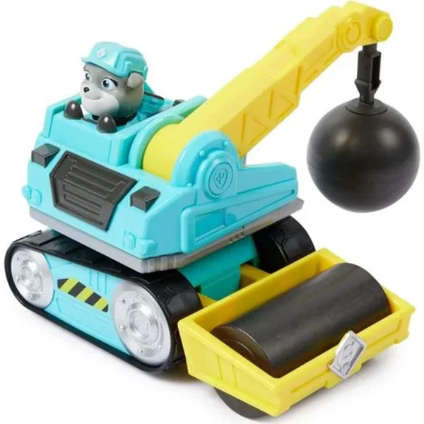 Paw Patrol: Rubble e la sua squadra - macchina da lavoro con sfera demolitrice e rullo stradale - Spin Master immagine 2