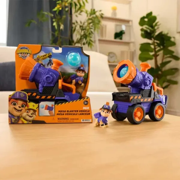 Paw Patrol Rubble e la sua squadra Mix veicolo lanciatori set di gioco - Spin Master immagine 2