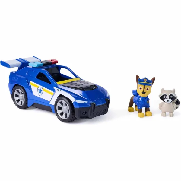 Paw Patrol: Veicolo a retrocarica di Chase con figura - Spin Master immagine 3