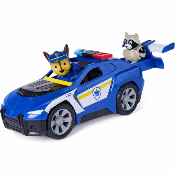 Paw Patrol: Veicolo a retrocarica di Chase con figura - Spin Master immagine 4