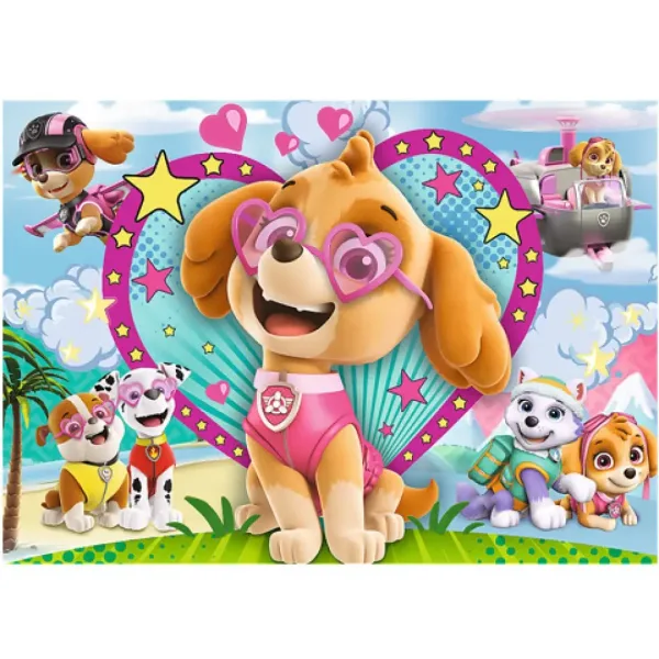 Paw Patrol: Splendente Skye puzzle scintillante da 100 pezzi - Trefl immagine 2