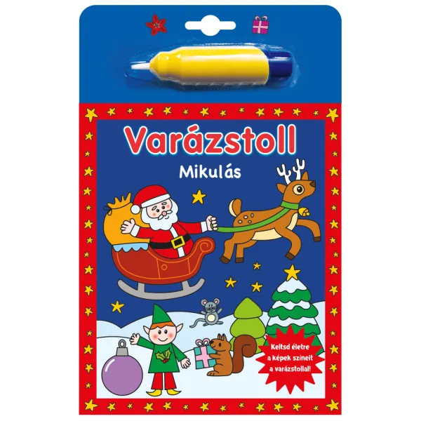 Penna magica - Libretto da colorare di Babbo Natale con penna magica immagine 1