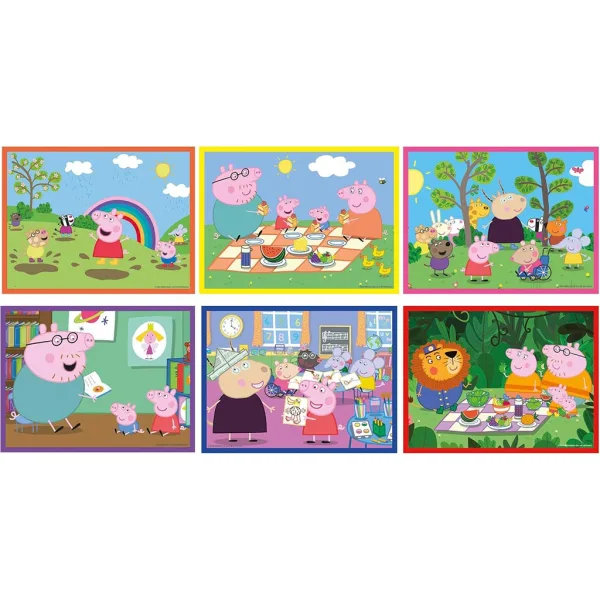 Peppa Pig 12 pezzi cubo di storie - Clementoni immagine 2