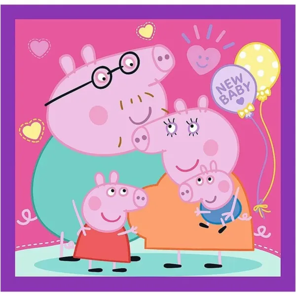 Peppa Pig 3 in 1 puzzle da 20-36-50 pezzi - Trefl immagine 2