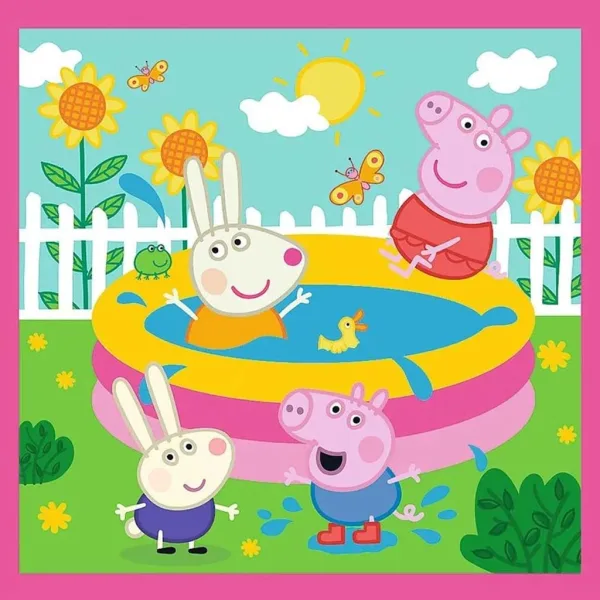 Peppa Pig - 3 in 1 puzzle da 20, 36, 50 pezzi - Trefl immagine 2