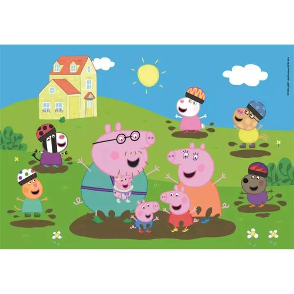 Peppa Pig Salto Felice nelle Pozzanghere 104 Pezzi Maxi Puzzle – Clementoni immagine 2