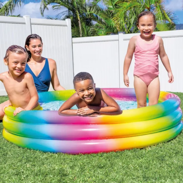 Piscina gonfiabile Wild Geometry 3 anelli 147x35cm - Intex immagine 2