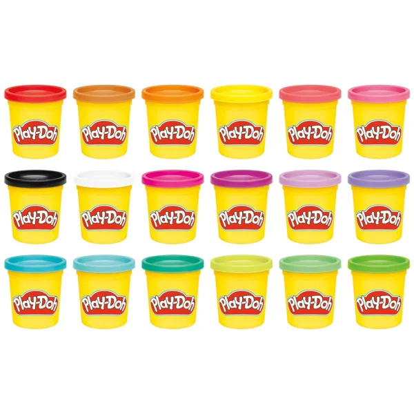 Play-Doh: Set di 18 vasetti di pasta da modellare 1530 g - Hasbro immagine 2