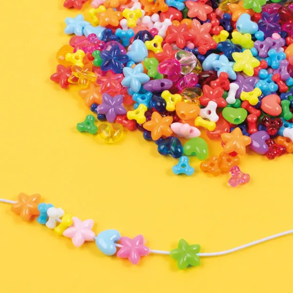 PlayBox: Perline colorate in plastica da infilare 8-13 mm 2100 pezzi immagine 2