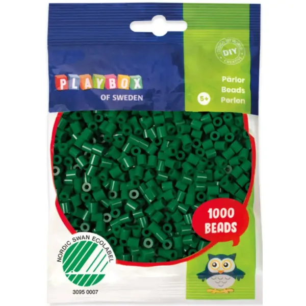 PlayBox: perline da stirare MIDI da 5mm in colore verde giungla da 1000 pezzi immagine 1