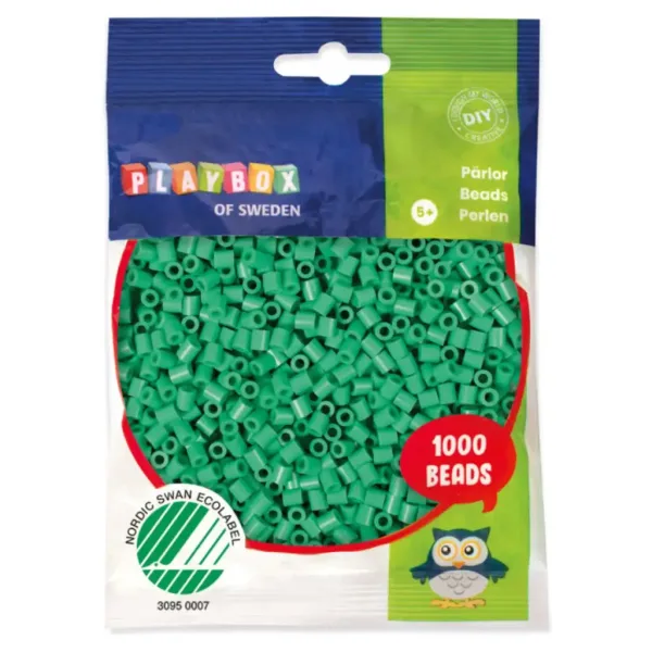 PlayBox: perline da stirare MIDI da 5mm in colore verde mare da 1000 pezzi immagine 1