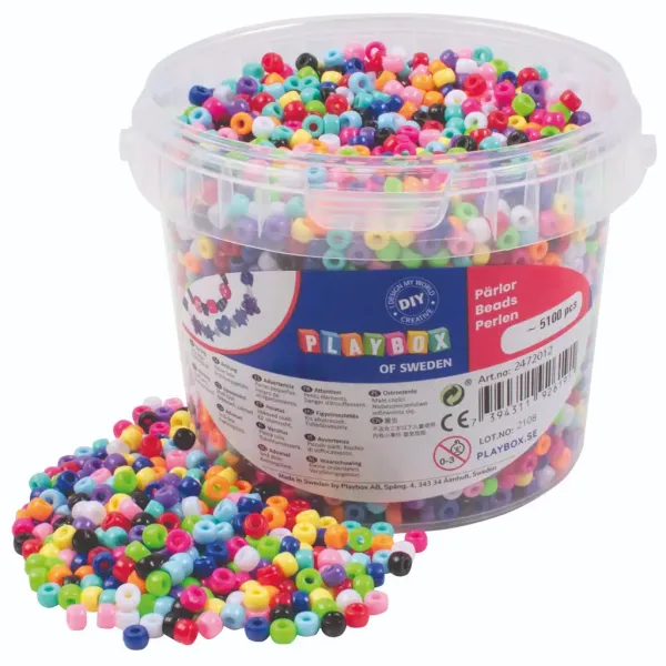 PlayBox: Set di perline colorate da 5000 pezzi in scatola immagine 1