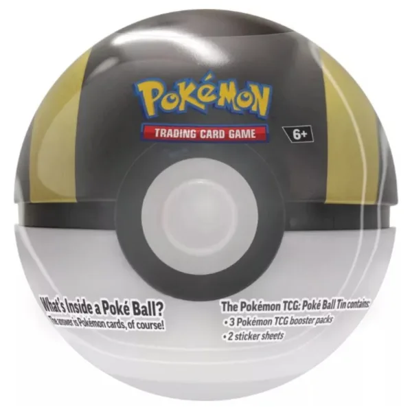 Pokémon TCG 2024 Poké Ball Tin – Scatola di metallo a forma di Pokéball con 3 booster in diverse varianti immagine 2