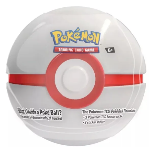 Pokémon TCG 2024 Poké Ball Tin – Scatola di metallo a forma di Pokéball con 3 booster in diverse varianti immagine 3