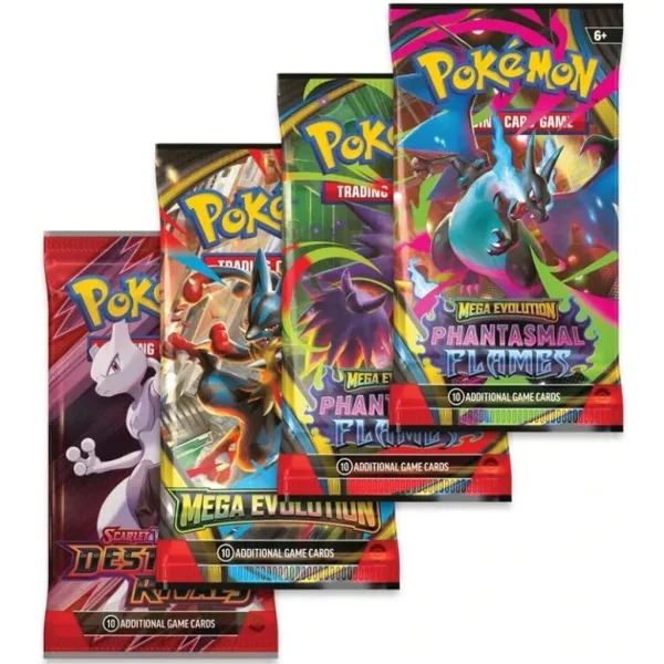 Pokémon TCG: Mega Charizard Tin, confezione di carte in scatola di metallo, in due varianti, 1 pezzo immagine 3