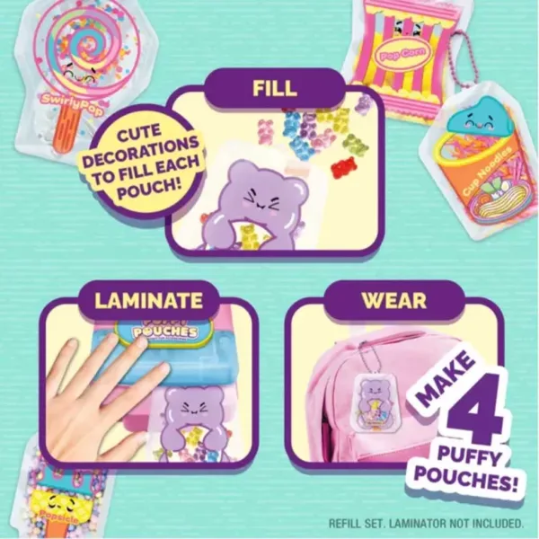 Puffy Pouches: set di design Pufi charm - dolci immagine 3
