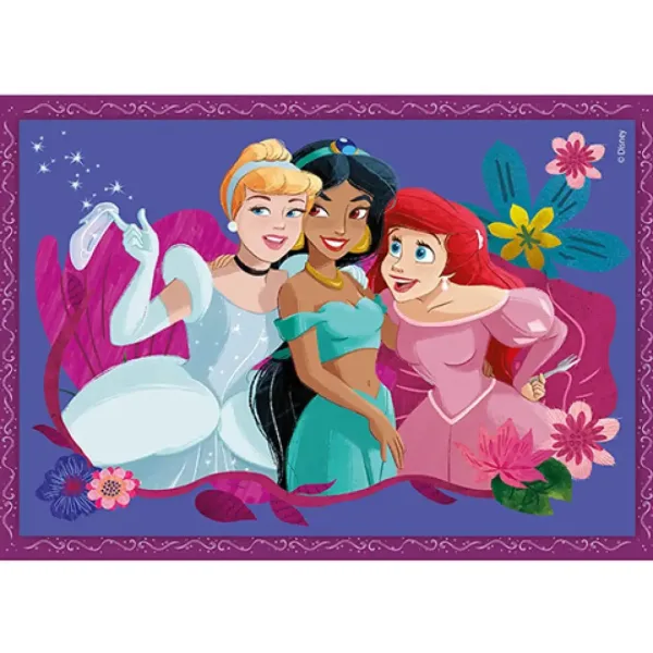 Puzzle 4 in 1 delle principesse Disney - Clementoni immagine 5