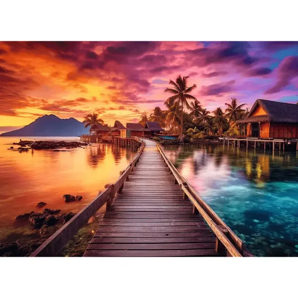 Puzzle dell'isola paradisiaca da 1000 pezzi – Trefl immagine 2