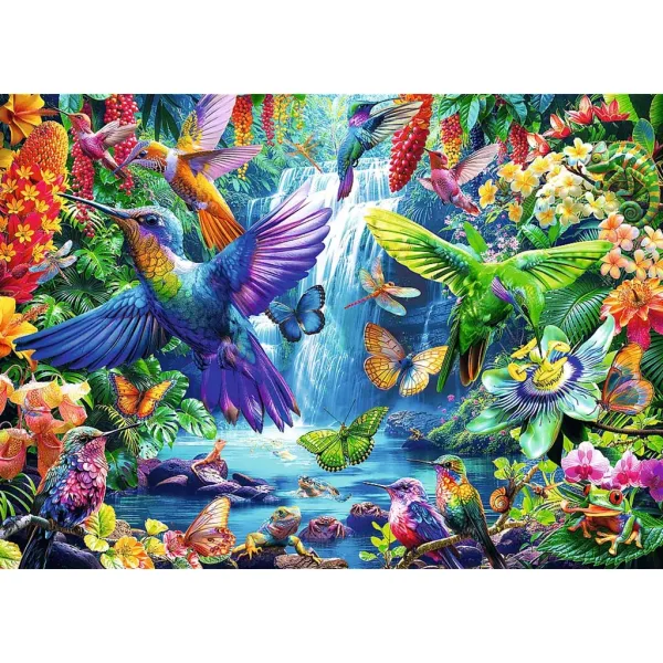 Puzzle di 1000 pezzi colibrì nella giungla - Trefl immagine 2