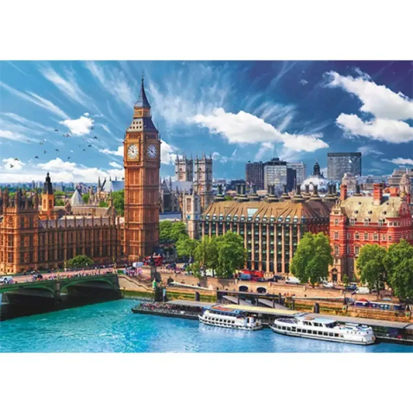 Puzzle di Londra soleggiata da 500 pezzi - Trefl immagine 2