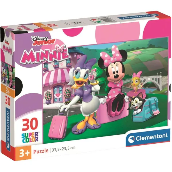 Puzzle supercolor Minnie Mouse 30 pezzi - Clementoni immagine 1