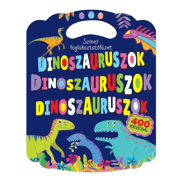 Quaderno di attività colorato con dinosauri immagine 1