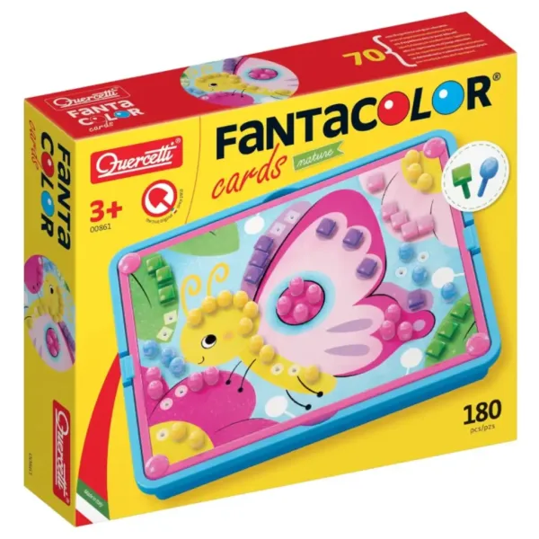 Quercetti: Fanta Color Cards Natura set creativo di chiodini immagine 3
