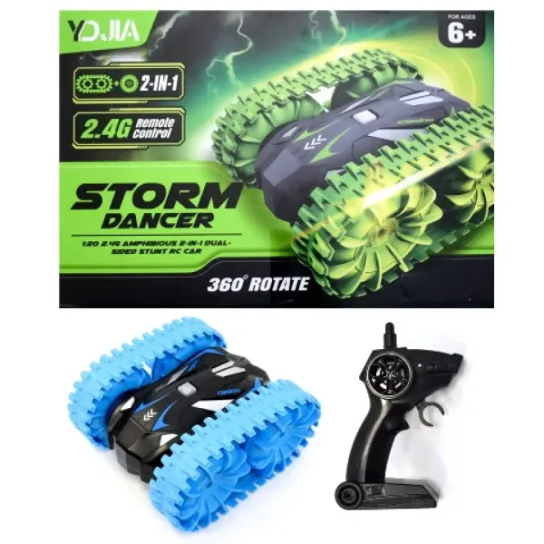 RC Storm Dancer 360: veicolo radiocomandato anfibio 2 in 1 con cingoli 2.4GHz in diverse varianti immagine 3