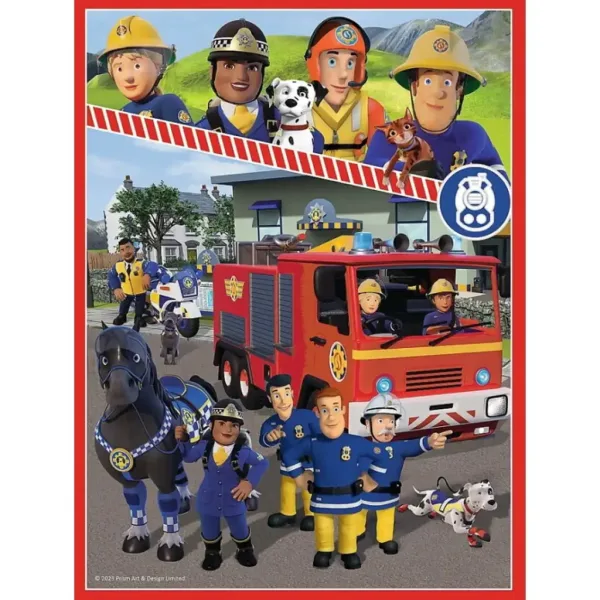 Sam il pompiere puzzle e set di carte memoria 2 in 1 - Trefl immagine 2