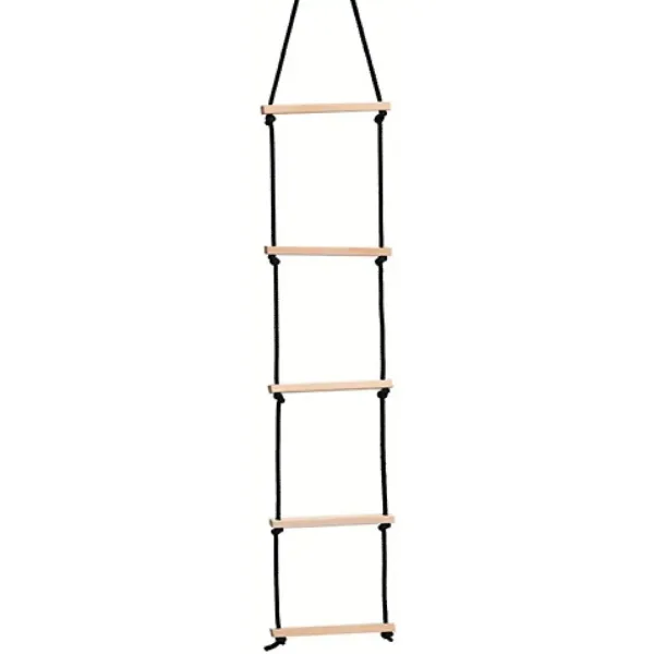 Scala di corda in legno 180cm immagine 1