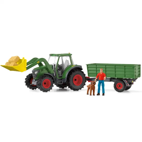 Schleich: Farm World - Gioco del trattore con rimorchio (42608) immagine 2