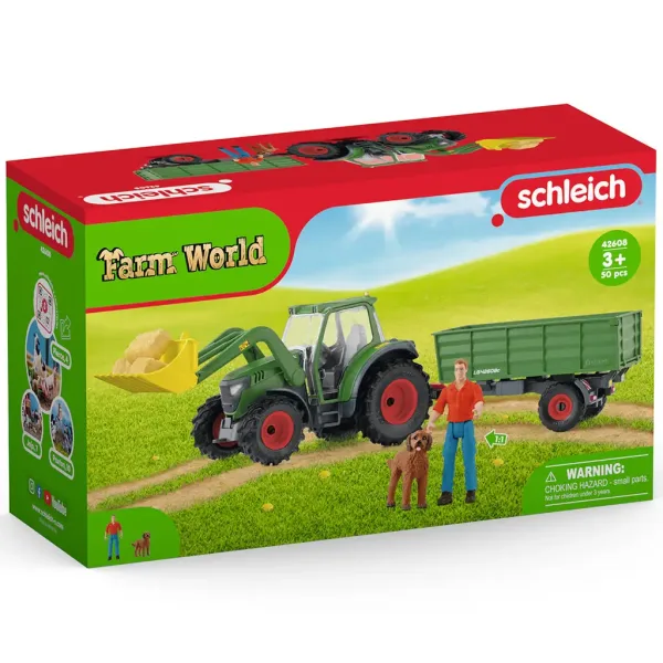 Schleich: Farm World - Gioco del trattore con rimorchio (42608) immagine 1