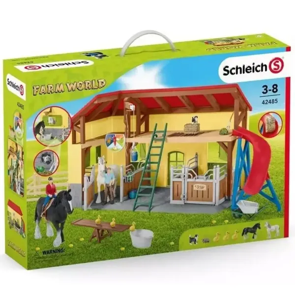 Schleich Farm World – Gioco di stalla per cavalli (42485) immagine 1