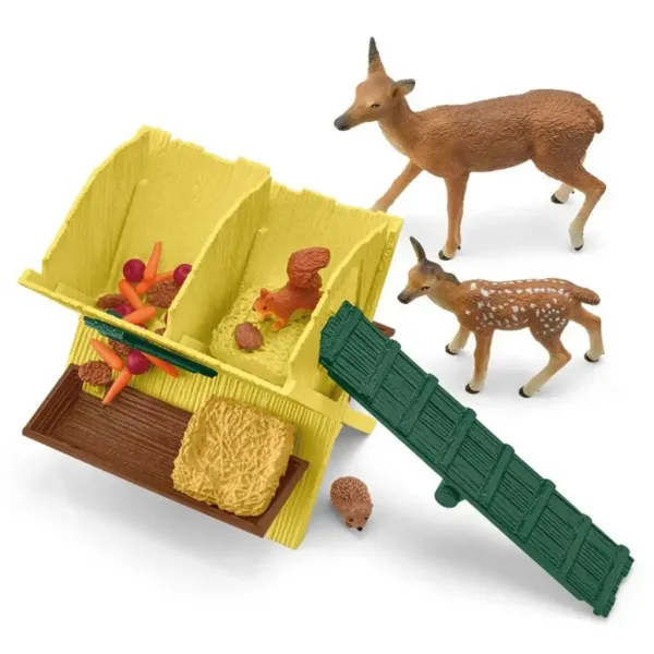 Schleich: Farm World - Gioco set di alimentazione per animali selvatici (42658) immagine 4