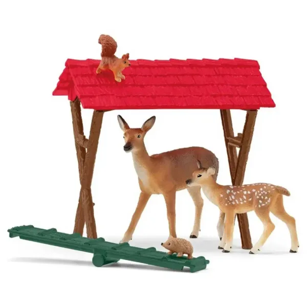 Schleich: Farm World - Gioco set di alimentazione per animali selvatici (42658) immagine 5