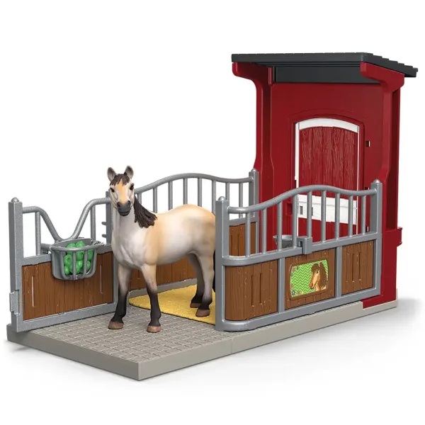 Schleich: Farm World - Stalla box cavallo Mustang con figura set di gioco (42724) immagine 2