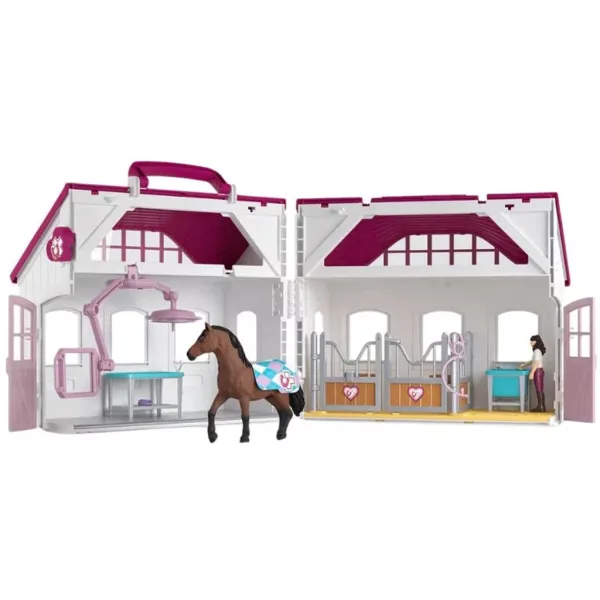 Schleich: Horse Club Giocattolo Felice Stalla dei Cavalli (42787) immagine 2