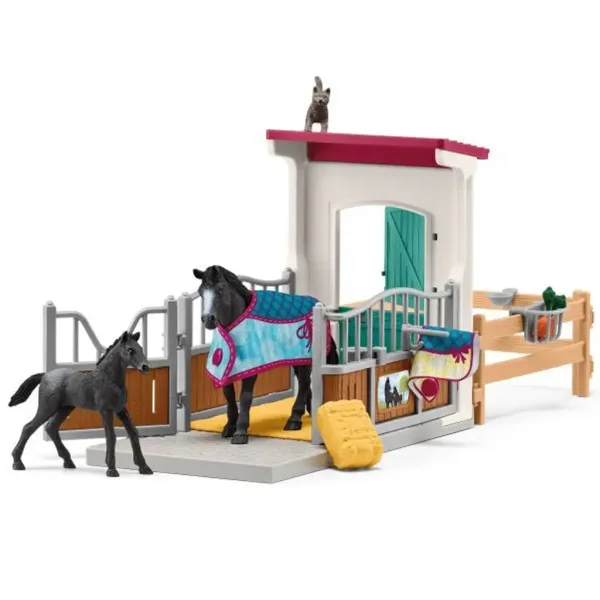 Schleich: Horse Club - Set di gioco con cavallo e puledro (42611) immagine 3