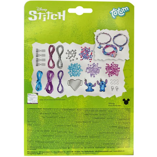 Set creativo per realizzare braccialetti Disney Stitch - Totum immagine 2