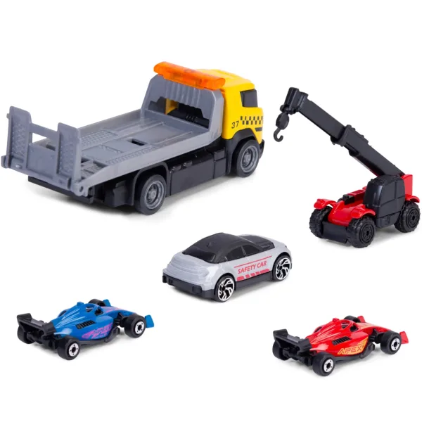 Set di auto da corsa Formula Racer con auto da trasporto in due varianti 1 pz – Dickie Toys immagine 3