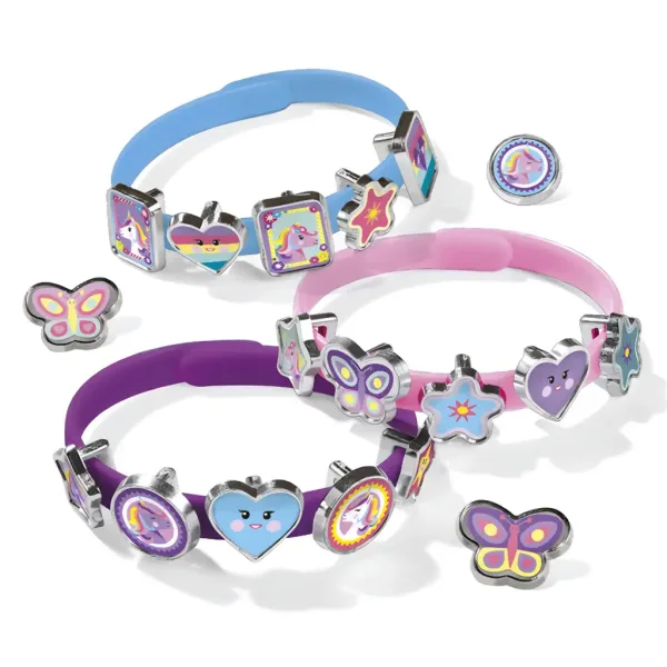 Set per creare braccialetti unicorno - Totum immagine 3