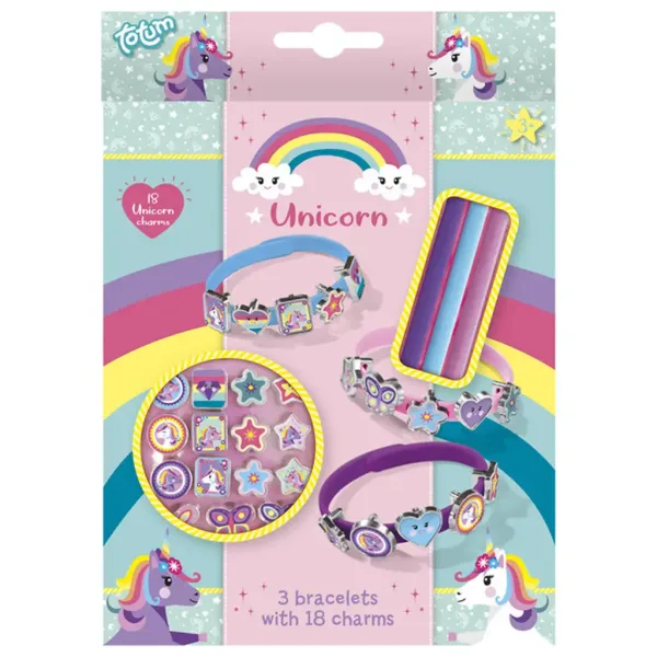Set per creare braccialetti unicorno - Totum immagine 1