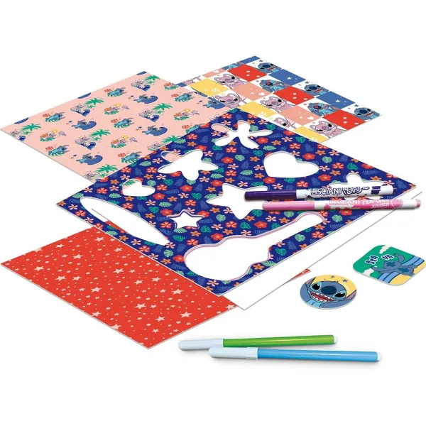 Set scuola di disegno Disney Stitch con tavoletta luminosa - Lisciani immagine 3