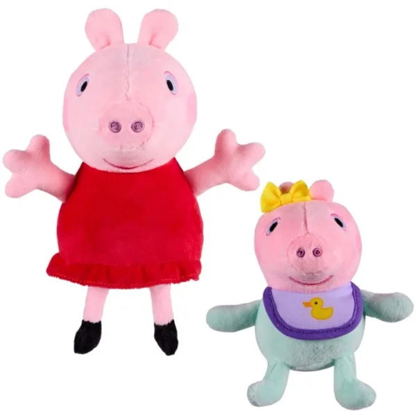 Set di peluche Peppa Pig e Evie da 2 pezzi immagine 2