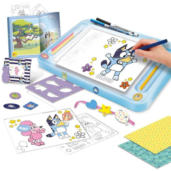 Set di scuola di disegno Bluey con tavoletta luminosa – Lisciani immagine 2